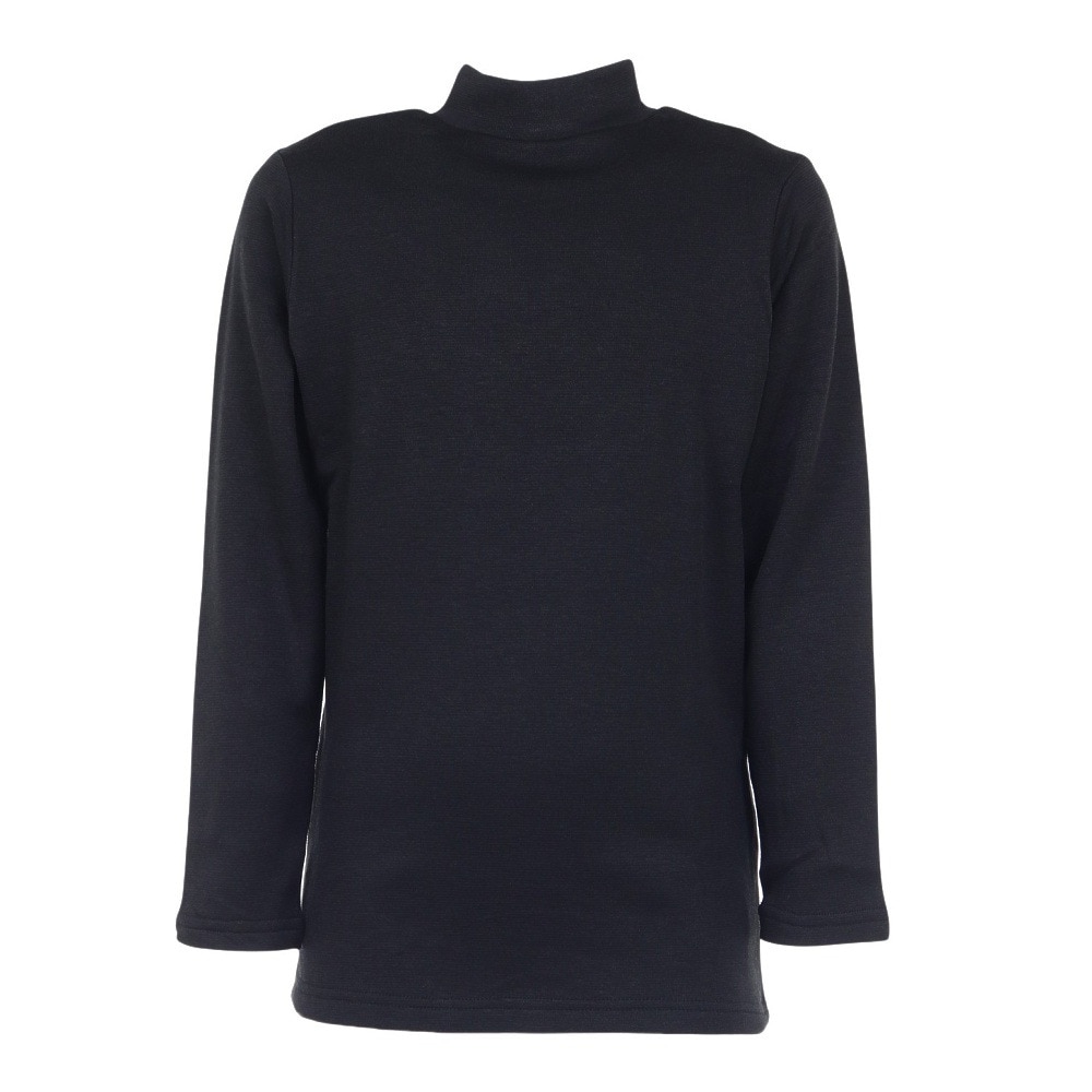 クー（Coo.）（キッズ）ジュニア ヒートクロス 厚手ハイネック長袖インナー 893CO3GC0037 BLK 防寒 黒 130-160cm