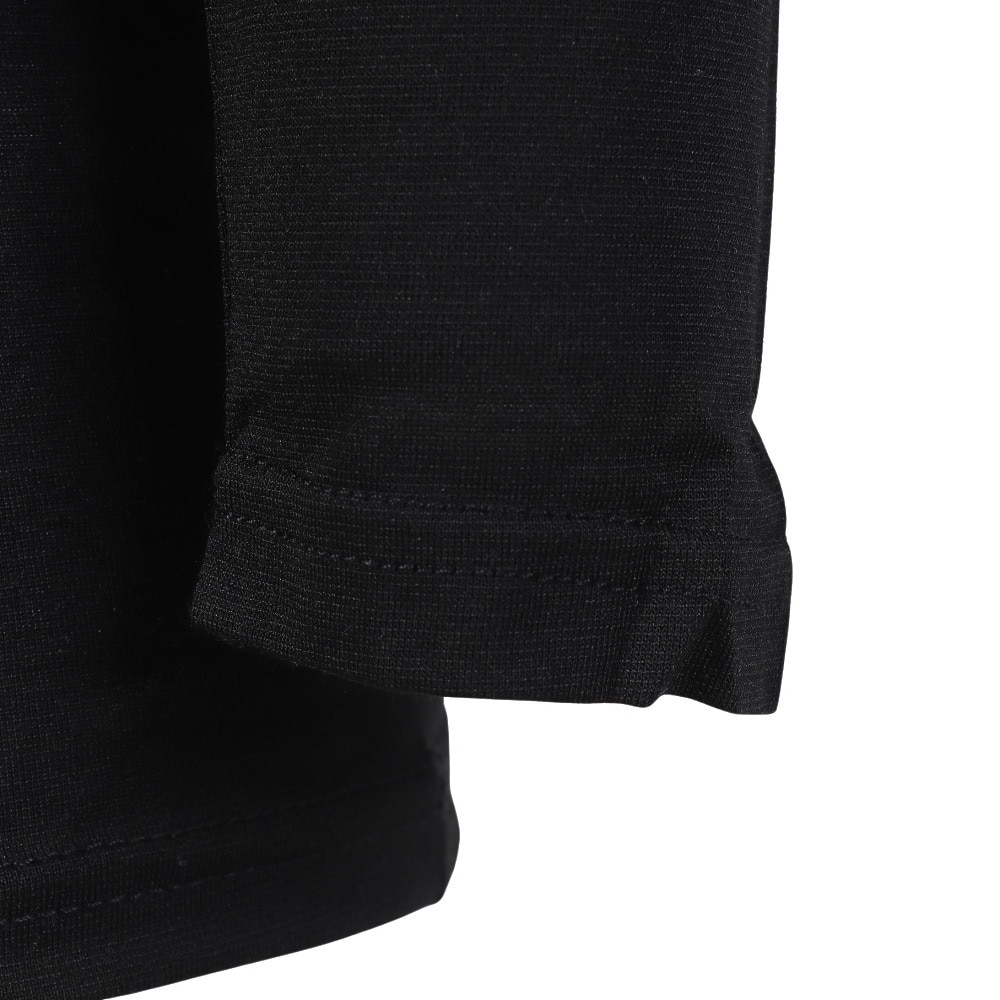 クー（Coo.）（キッズ）ジュニア ヒートクロス 薄手 長袖 クルーネック アンダーシャツ 893CO4GC0131 BLK ブラック 発熱素材