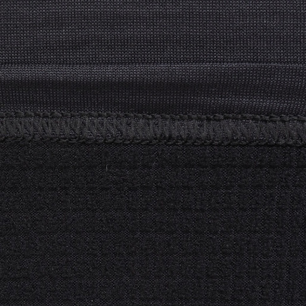 クー（Coo.）（キッズ）ジュニア ドライウォーム グリッド クルーネック 長袖シャツ 893CO4GC0136 BLK 黒130-160センチ