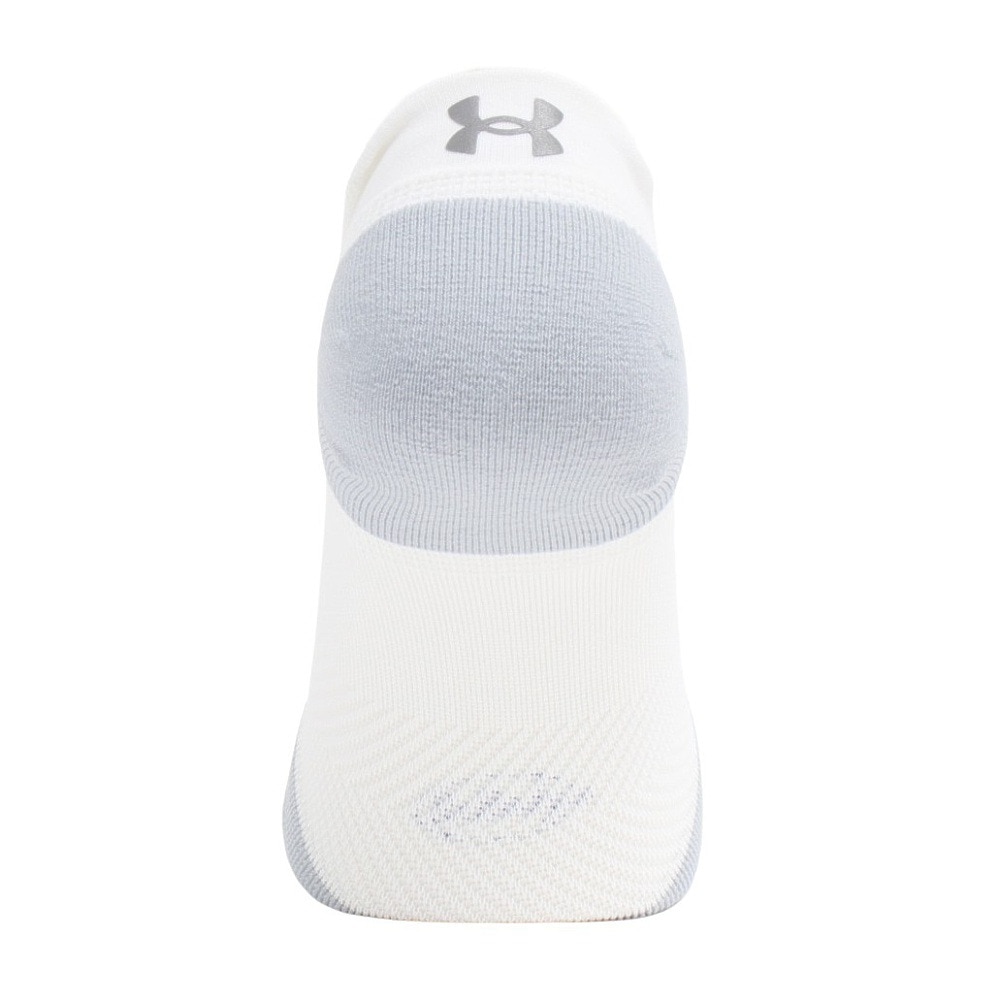 アンダーアーマー（UNDER ARMOUR）（メンズ、レディース）アーマードライ アイソチル ノーショー タブ ソックス 1376078 100 冷感 白