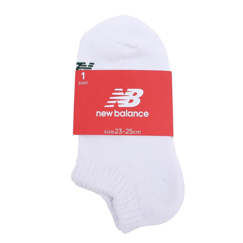 ニューバランス（new balance）（メンズ、レディース）ソール コンフォートアンクルソックス LAS45749WM ホワイト