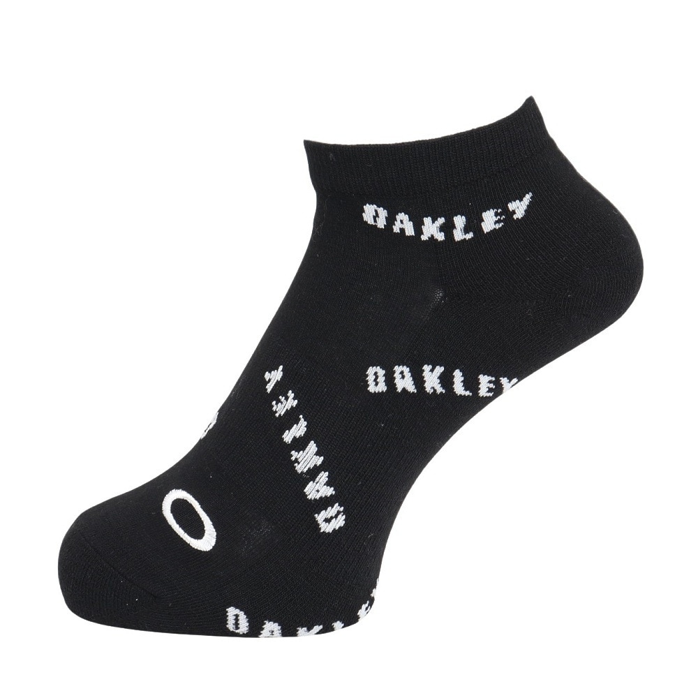 オークリー（OAKLEY）（メンズ）アンクルソックス NO SHOW  黒 白 25-29センチ FOS901796-00G 消臭 スポーティ 学校 部活 学生 私服 新調 衣替え 