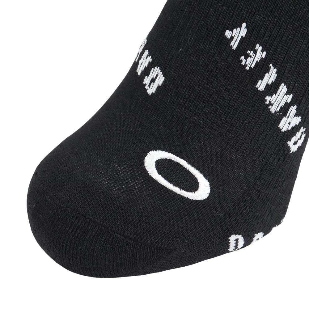 オークリー（OAKLEY）（メンズ）アンクルソックス NO SHOW  黒 白 25-29センチ FOS901796-00G 消臭 スポーティ 学校 部活 学生 私服 新調 衣替え 