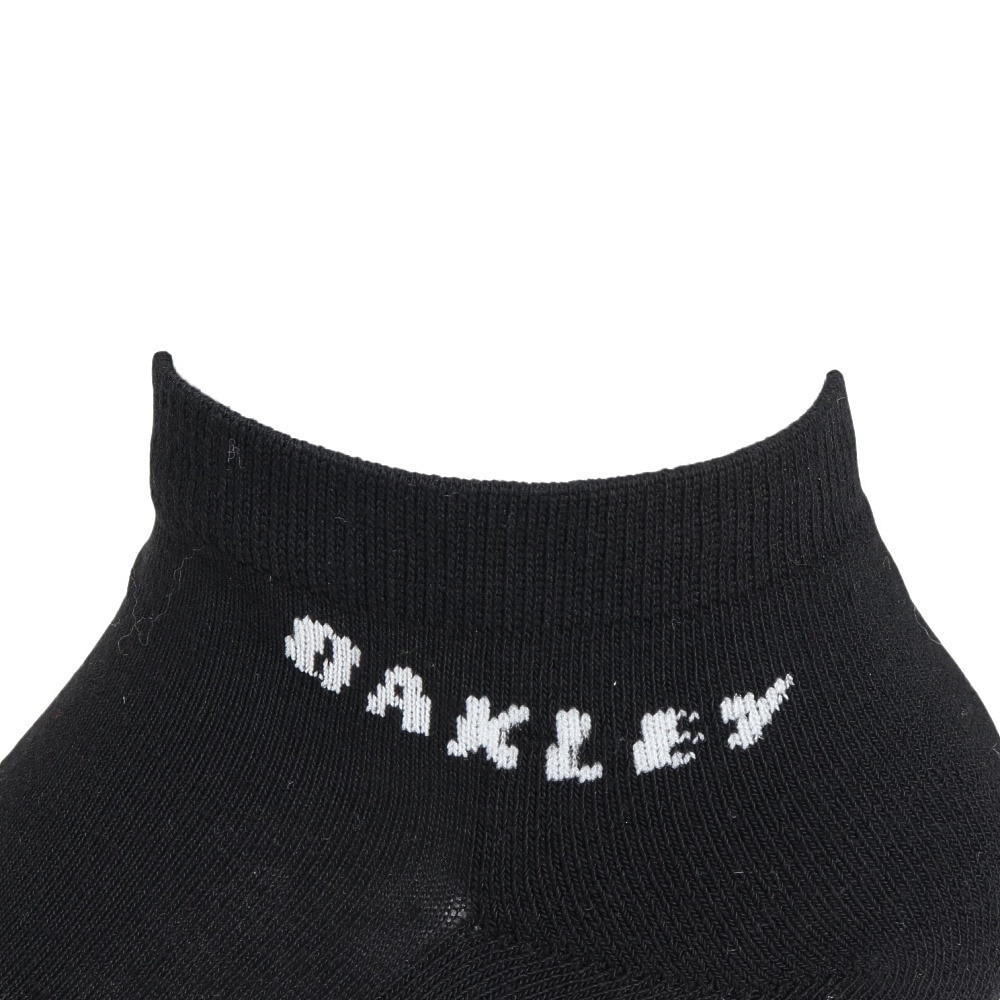 オークリー（OAKLEY）（メンズ）アンクルソックス NO SHOW  黒 白 25-29センチ FOS901796-00G 消臭 スポーティ 学校 部活 学生 私服 新調 衣替え 
