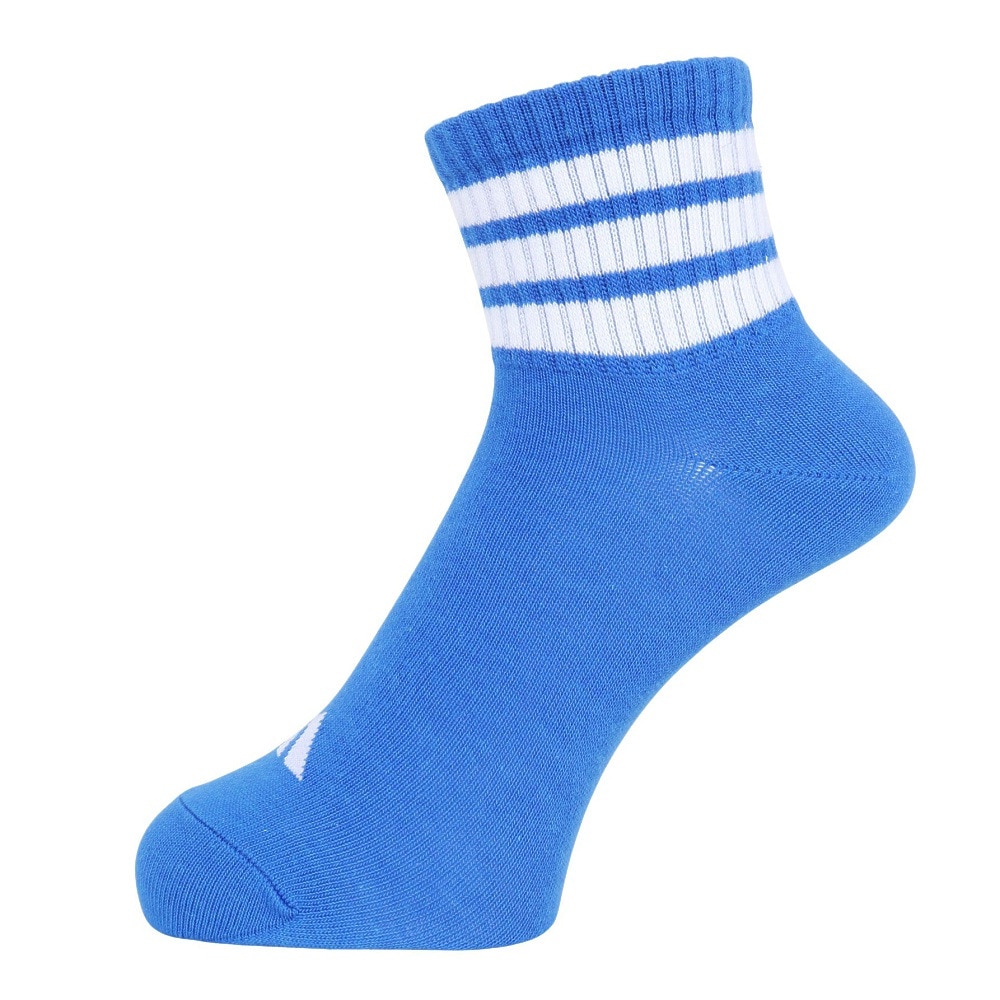 アディダス（adidas）（メンズ）靴下 アンクルソックス 青 M