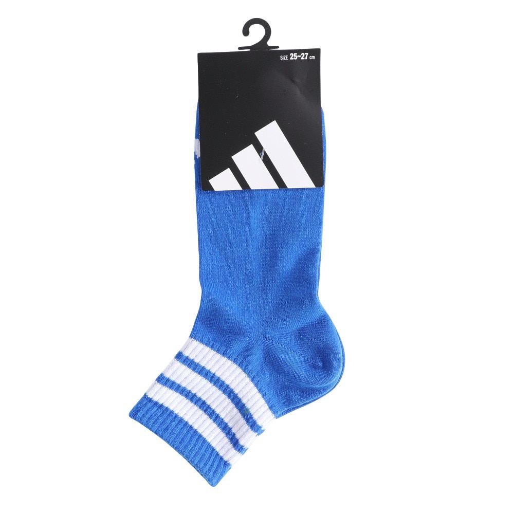 アディダス（adidas）（メンズ）靴下 アンクルソックス 青 M