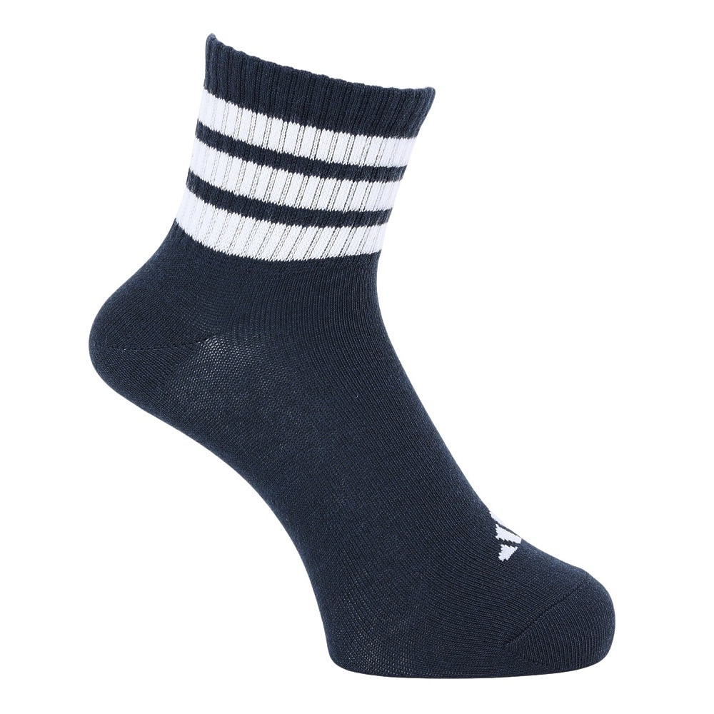 アディダス（adidas）（メンズ）ソックス 靴下 1P 3STSOCKSBLACK ODV78-KK8026