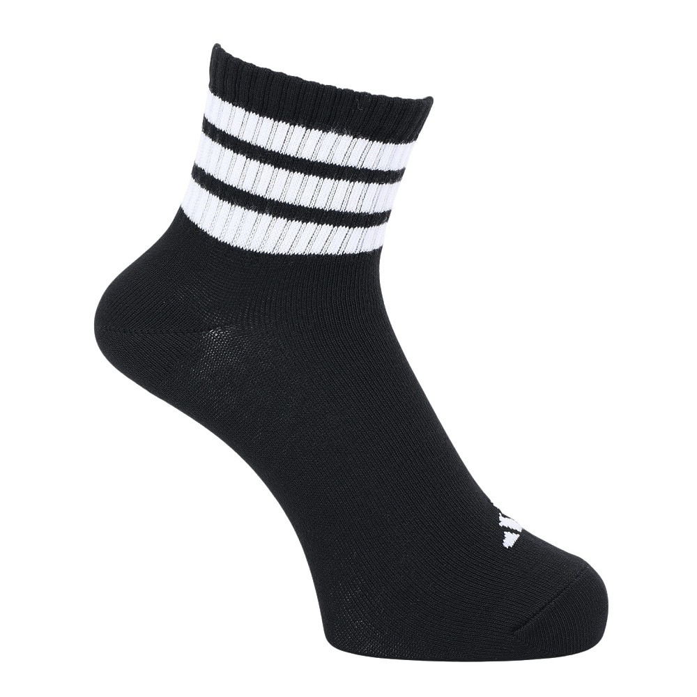 アディダス（adidas）（メンズ）ソックス 靴下 1P 3STSOCKSBLACK ODV85-KK8033