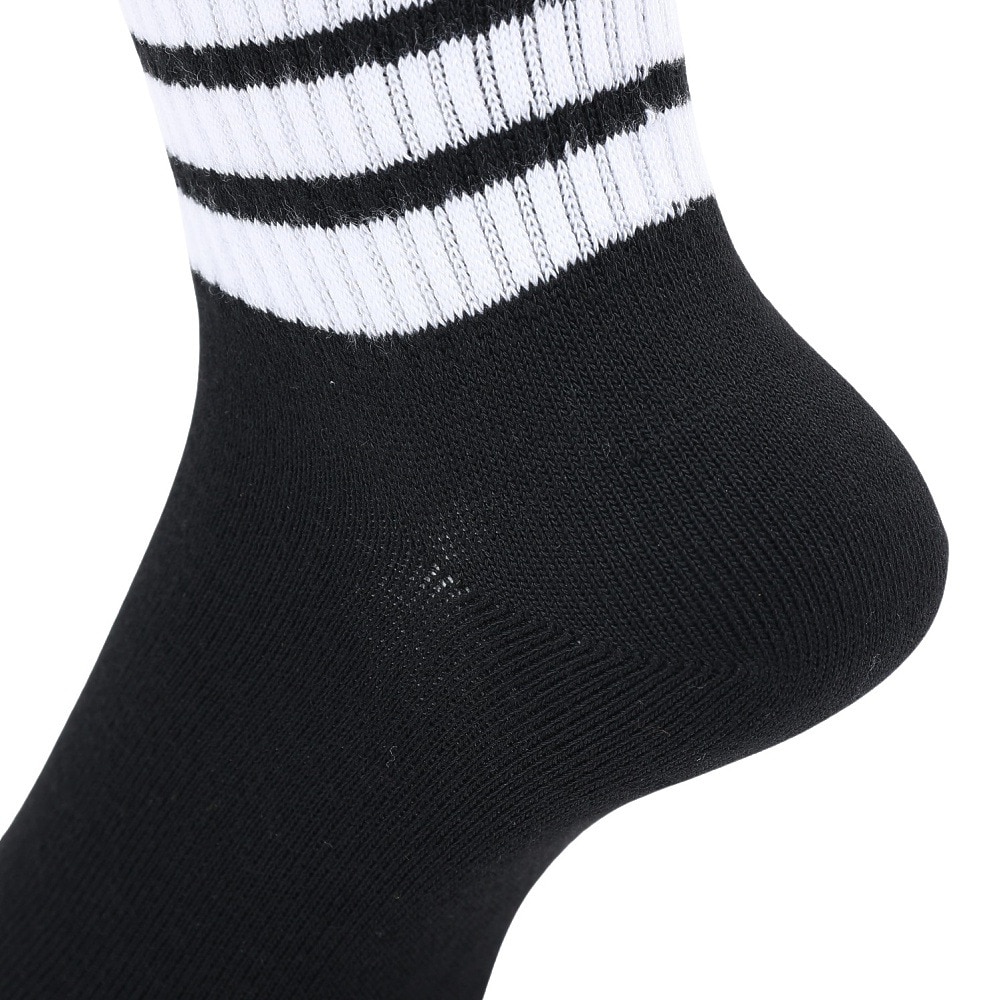 アディダス（adidas）（メンズ）ソックス 靴下 1P 3STSOCKSBLACK ODV85-KK8033
