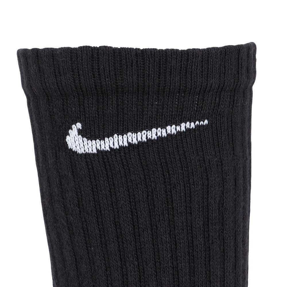 ナイキ（NIKE）（メンズ）靴下 エブリデイ クッションド トレーニング クルー ソックス 6足組 黒 23-27cm SX7666-010