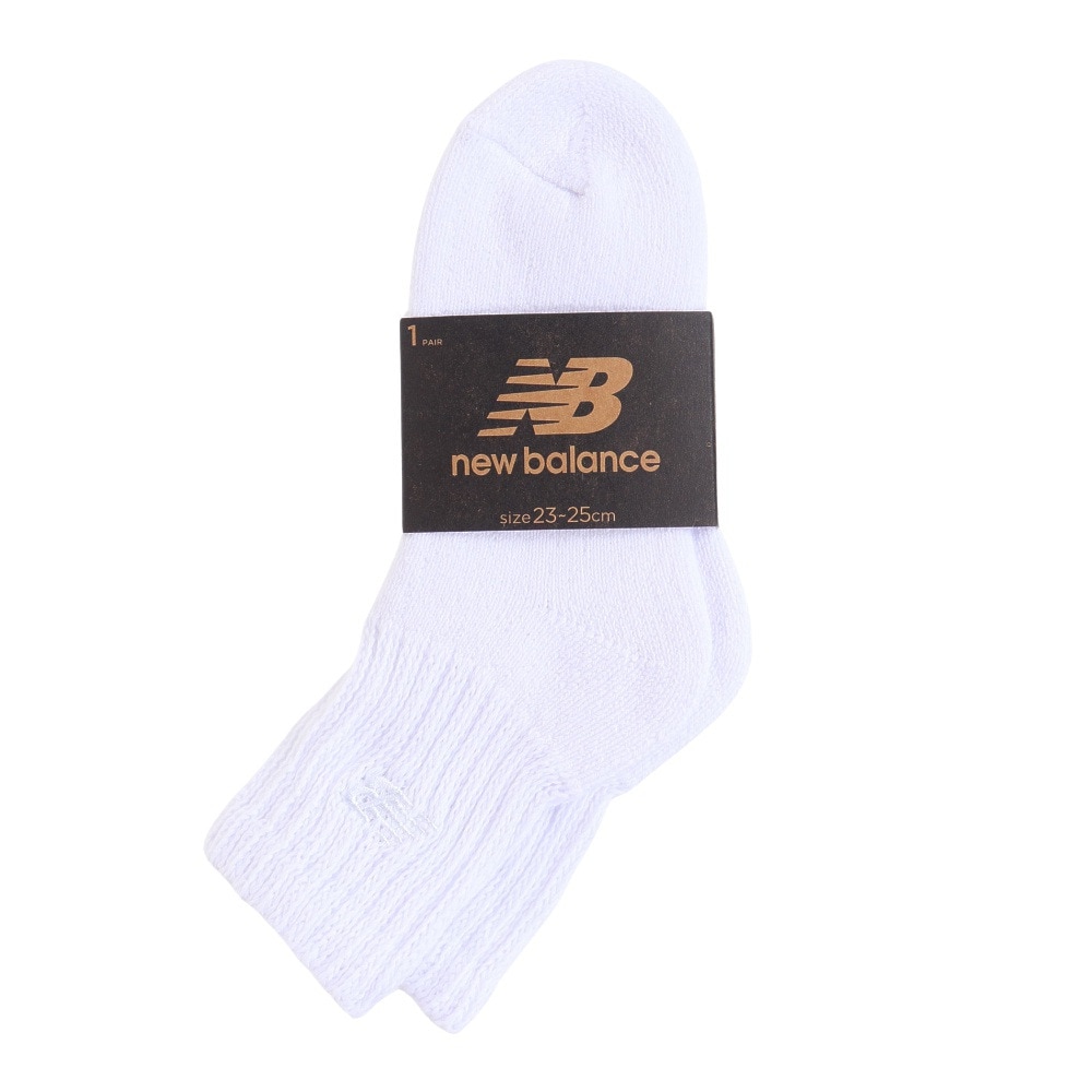 ニューバランス（new balance）（メンズ、レディース）コンフォートショートソックス LAS45640WT