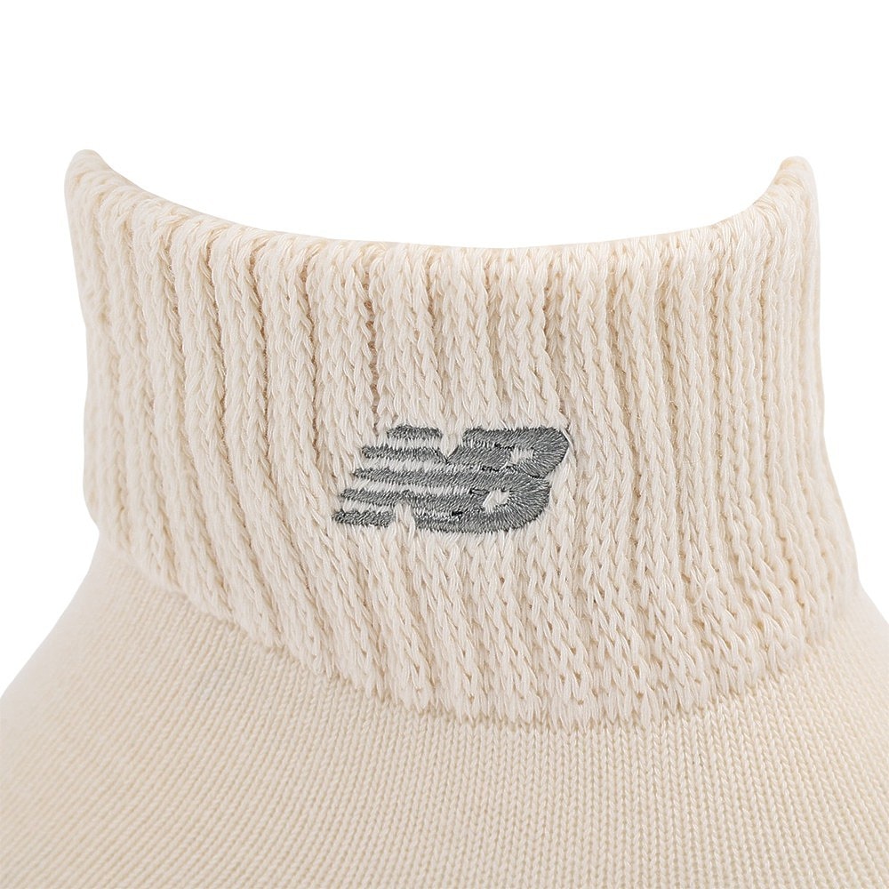 ニューバランス（new balance）（メンズ、レディース）ソール コンフォート ショートソックス LAS45748GIE アイボリー
