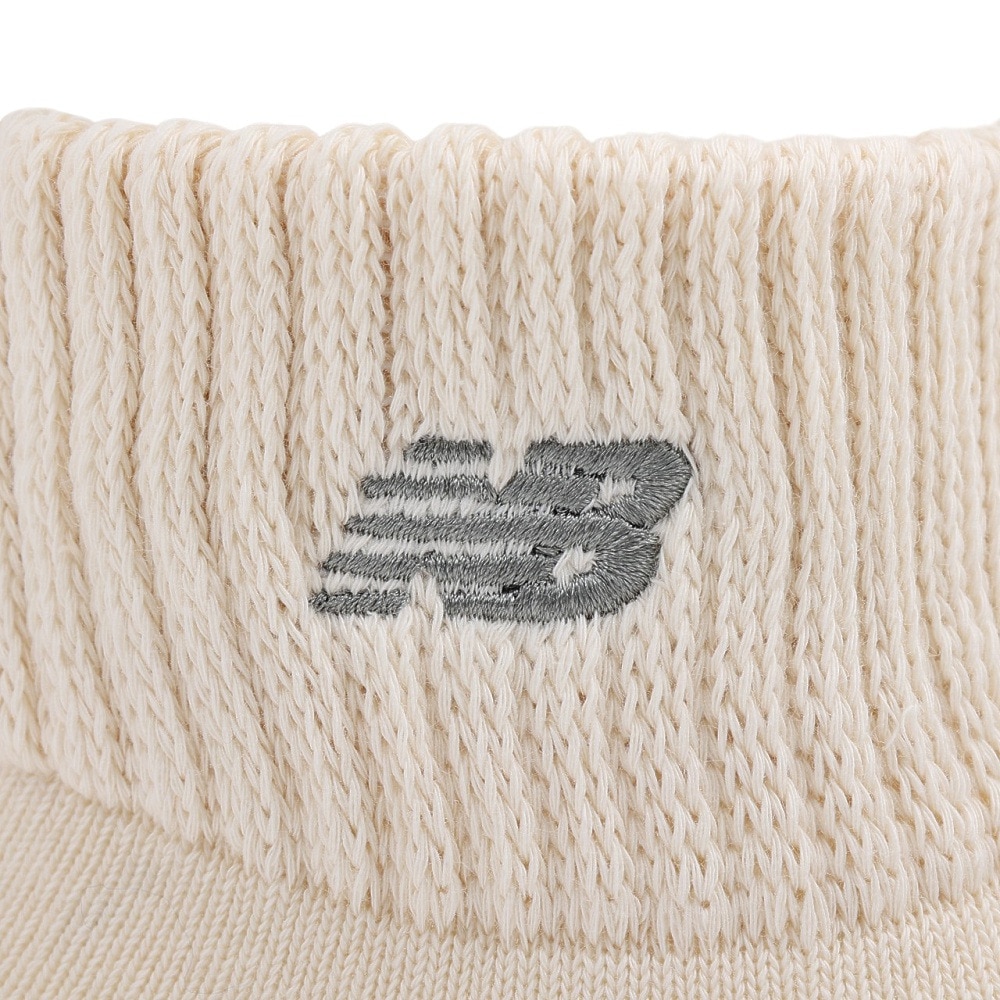 ニューバランス（new balance）（メンズ、レディース）ソール コンフォート ショートソックス LAS45748GIE アイボリー