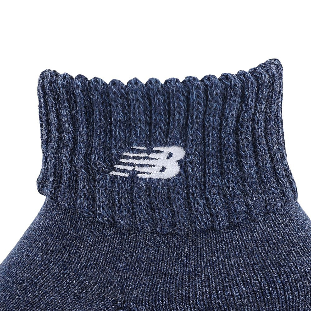 ニューバランス（new balance）（メンズ、レディース）ソール コンフォート ショートソックス LAS45748NNH ネイビー