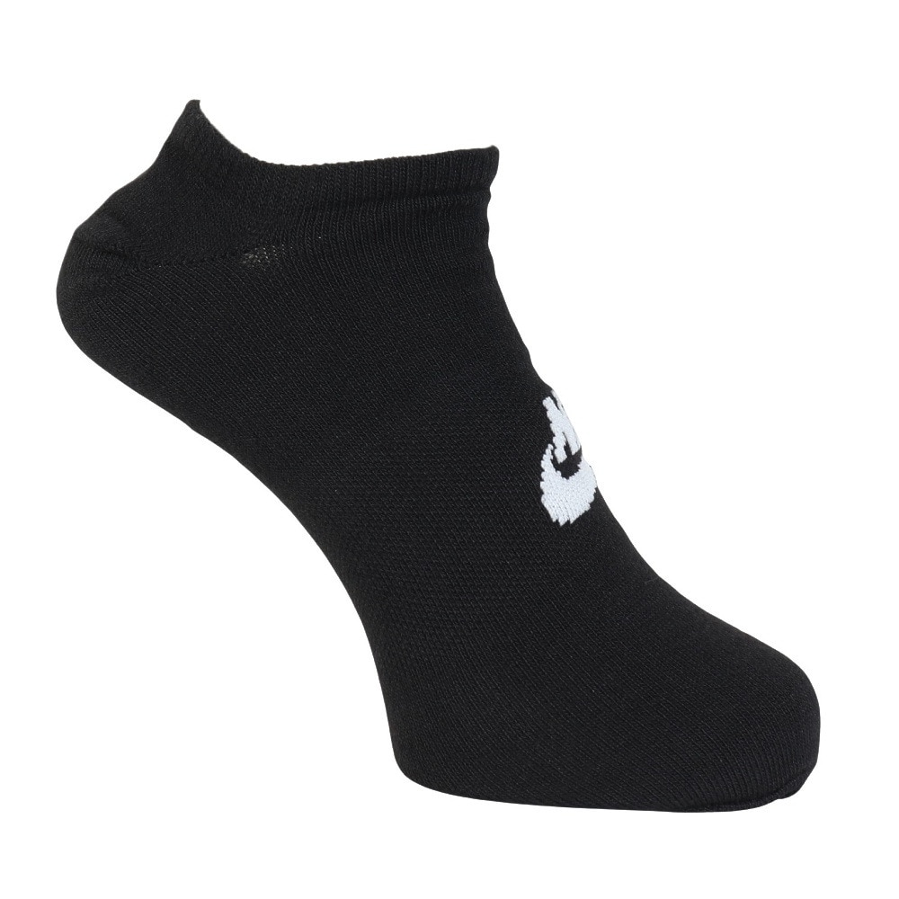 ナイキ（NIKE）（メンズ）靴下 スポーツウェア エブリデイ エッセンシャル ノーショウ ソックス 3足組 黒 23-29cm DX5075-010 3足セット アンクル くるぶし