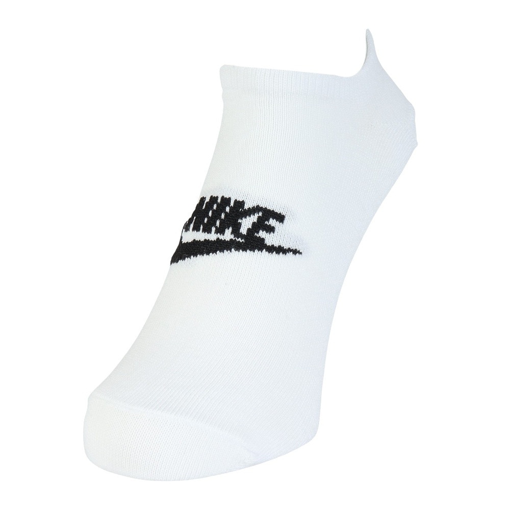 ナイキ（NIKE）（メンズ）靴下 スポーツウェア エブリデイ エッセンシャル ノーショウ ソックス 3足組 白 23-29cm DX5075-100 3足セット アンクル くるぶし