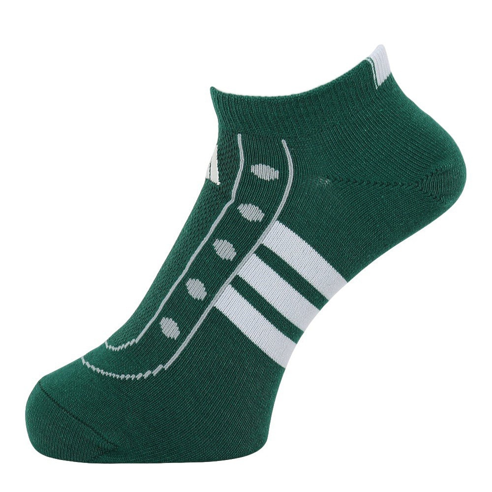 アディダス（adidas）（メンズ）ソックス 靴下 1P SNEAKERSOCKSGREEN ODV69-KK8017