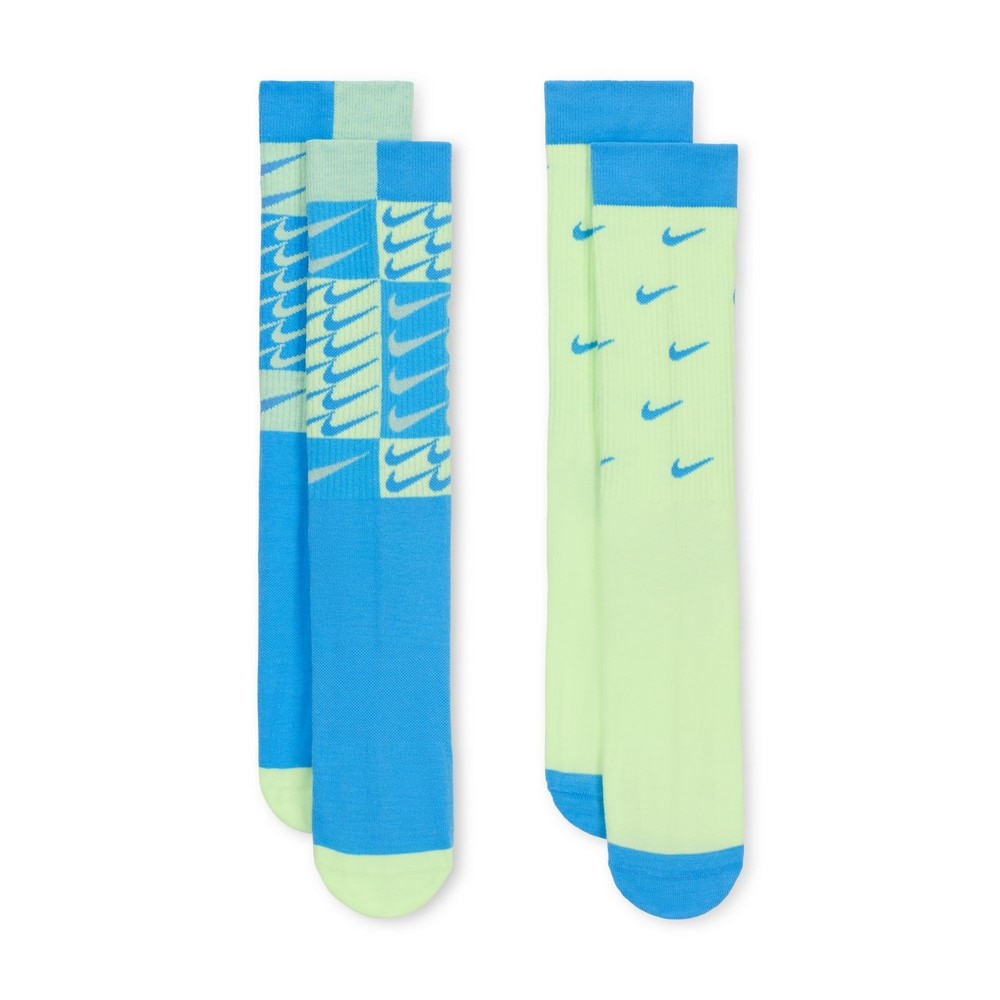 ナイキ（NIKE）（メンズ）靴下 エブリデイ エッセンシャル クルー ソックス 2足組 青 SWSH HM5873-903 二足セット スポーツ 通学 軽量