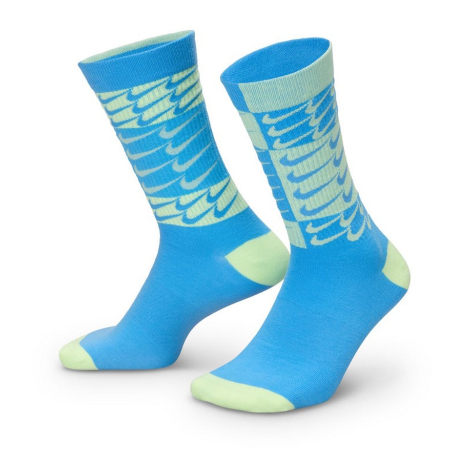 ナイキ（NIKE）（メンズ）靴下 エブリデイ エッセンシャル クルー ソックス 2足組 青 SWSH HM5873-903 二足セット スポーツ 通学 軽量