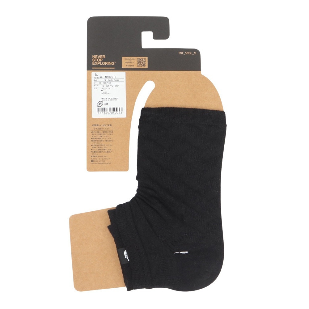 ザ・ノース・フェイス（THE NORTH FACE）（メンズ、レディース）TNF サンダル ソックス NN82518 K