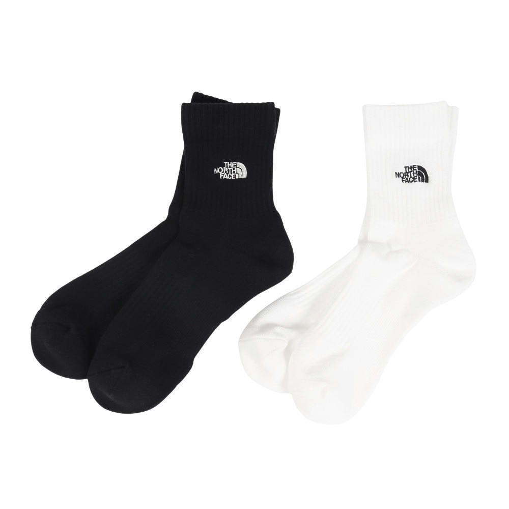 ザ・ノース・フェイス（THE NORTH FACE）（メンズ、レディース）TNF ロゴ 2P クルーソックス NN82310 KW