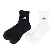 (メンズ、レディース)TNF ロゴ 2P クルーソックス NN82310 KW