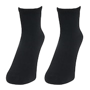 (メンズ)3層アンクル ソックス 2足組 894Q3OK0301 BLK