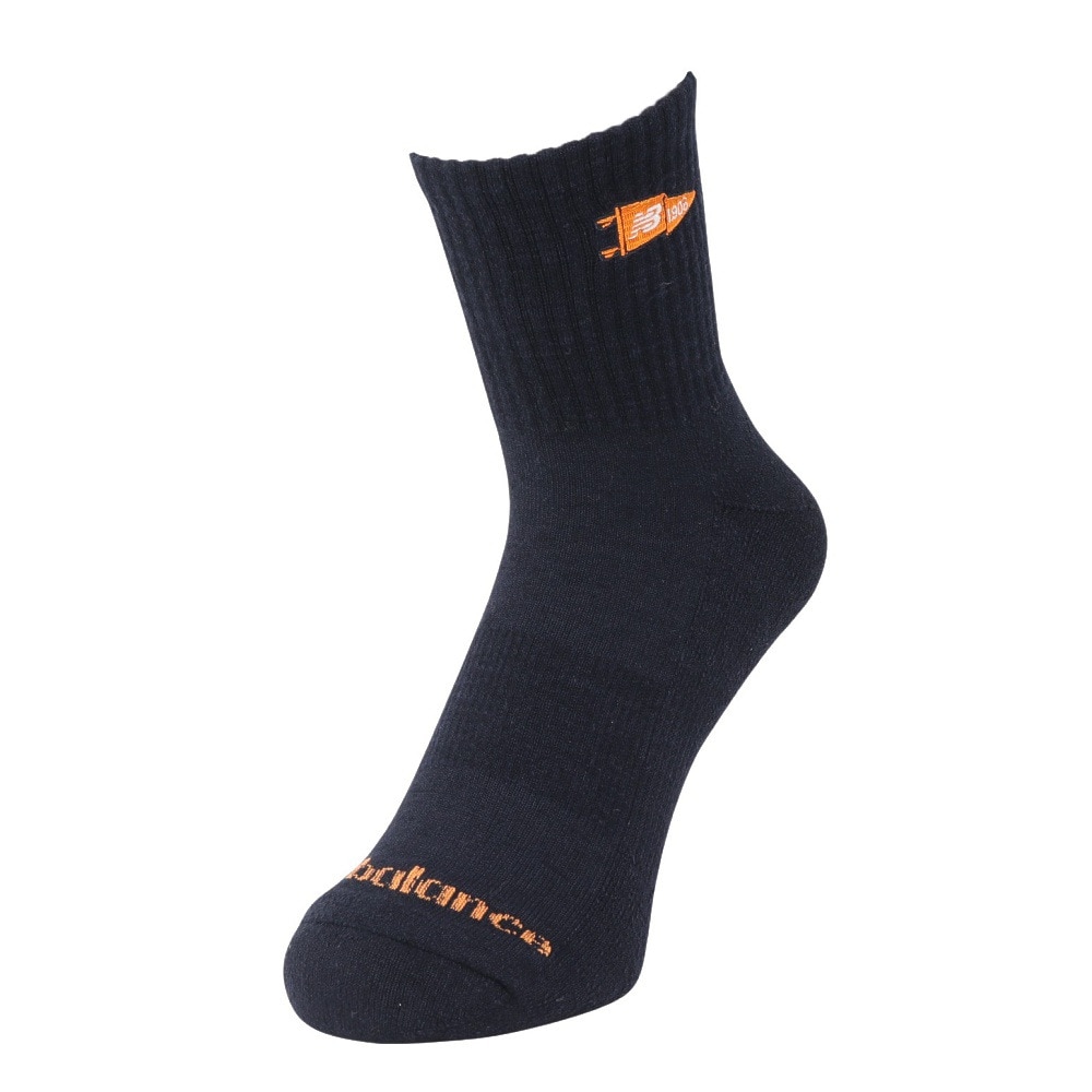 ニューバランス（new balance）（メンズ、レディース）靴下 バーシティペナント アンクルソックス 2足組 M-LLサイズ LAS51342AS3 スト系 私服 新調 衣替え