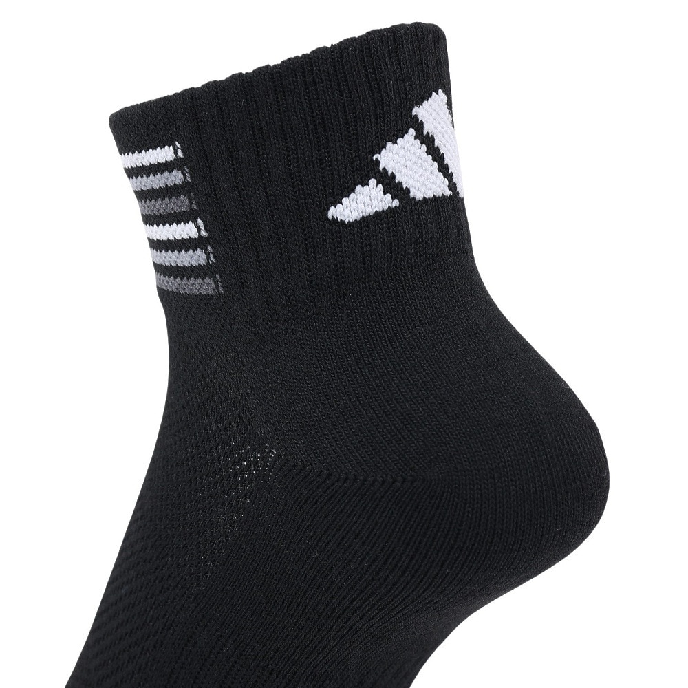 アディダス（adidas）（メンズ）ソックス 靴下 2足組 SOCKSSOCKSBLACK ODW08-KK8056