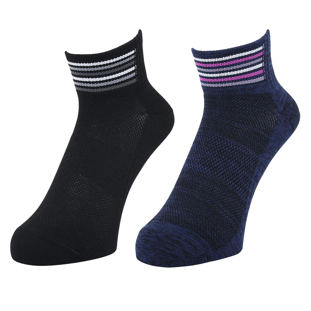 アディダス（adidas）（メンズ）ソックス 靴下 2足組 SOCKSSOCKSBLACK ODW08-KK8056