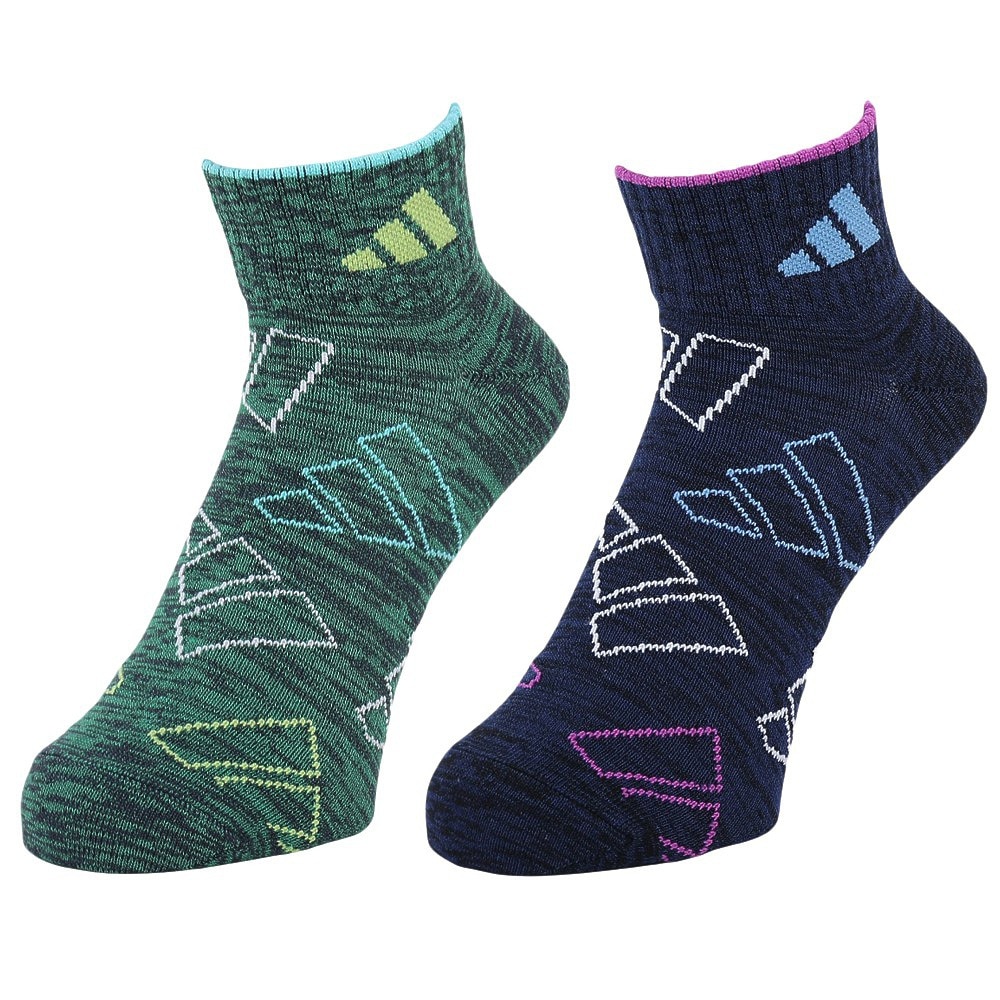 アディダス（adidas）（メンズ）ソックス 靴下 2足組 SOCKSSOCKSGREEN ODW10-KK8058