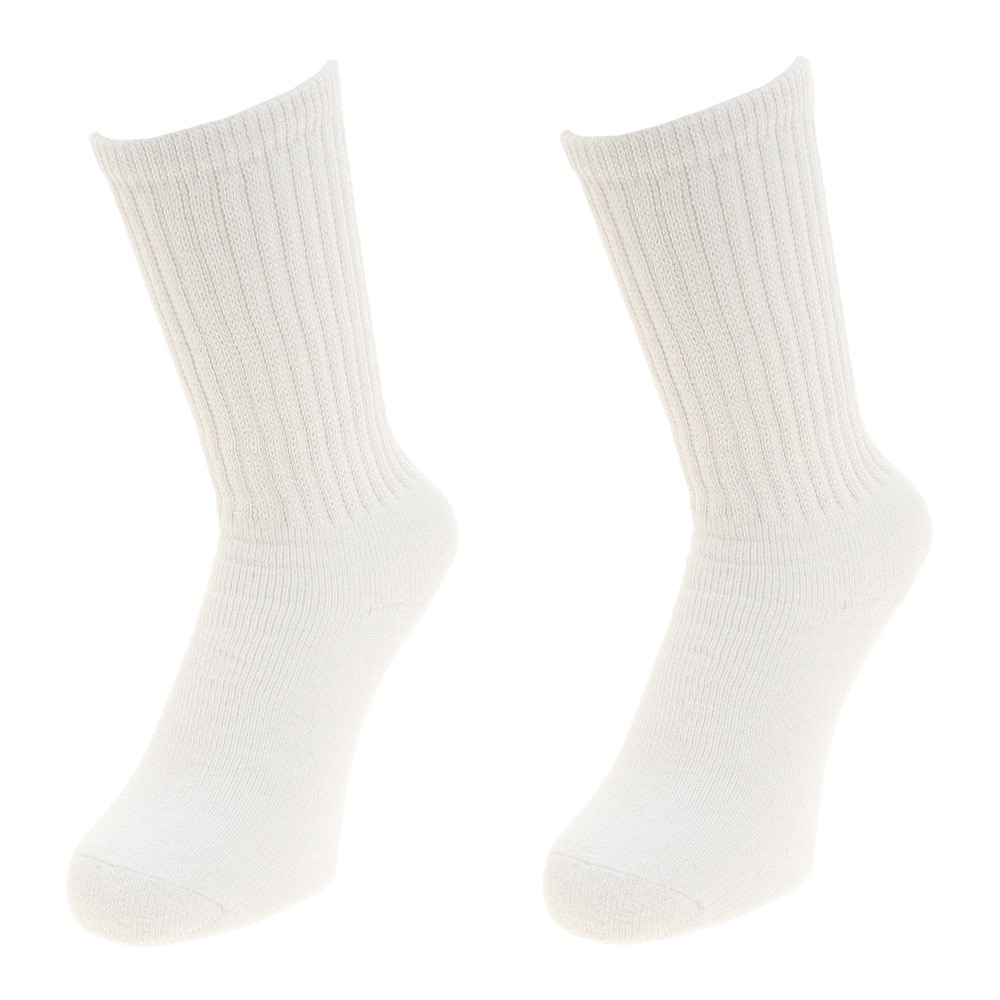 ノーブランド（NO BRAND）（メンズ）RCパイル2足組 ソックス 894NN1OK2752WHT