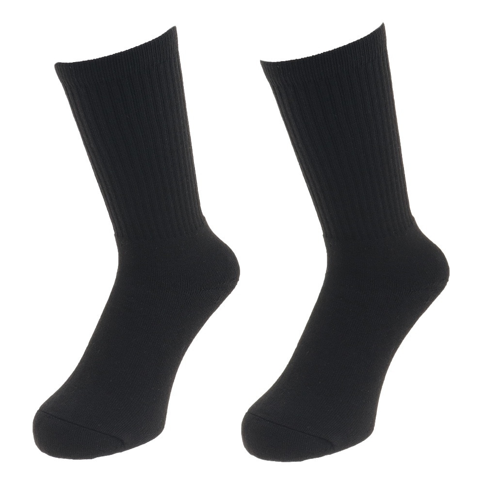 ノーブランド（NO BRAND）（メンズ）パイル2足組 ソックス 894NN1OK2753BLK