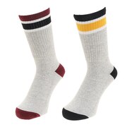 ノーブランド(NO BRAND)(メンズ)パイル2足組 ソックス 894NN1OK2755GRY