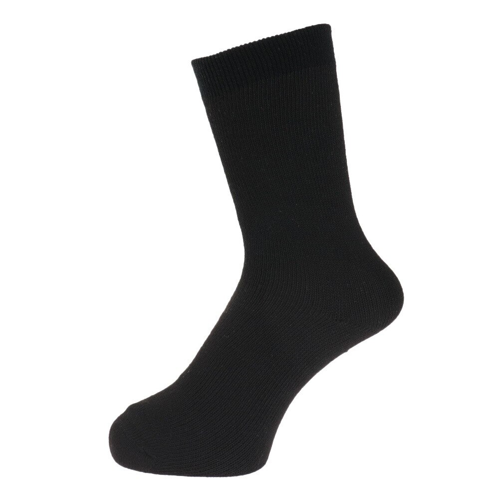 ノーブランド（NO BRAND）（メンズ）ヒートクロス 二重編み2足組ソックス 894NN2OK0399 BLK