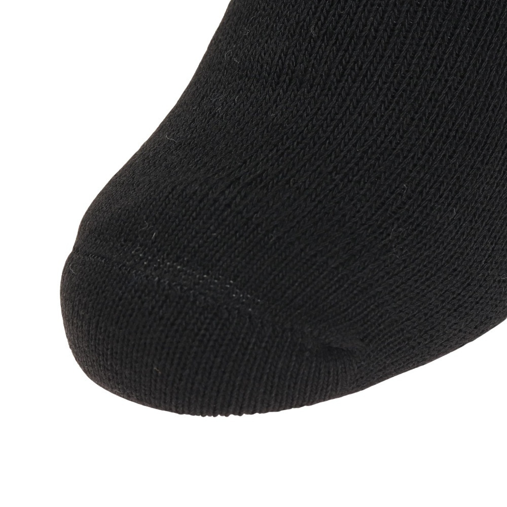 ノーブランド（NO BRAND）（メンズ）ヒートクロス 二重編み2足組ソックス 894NN2OK0399 BLK