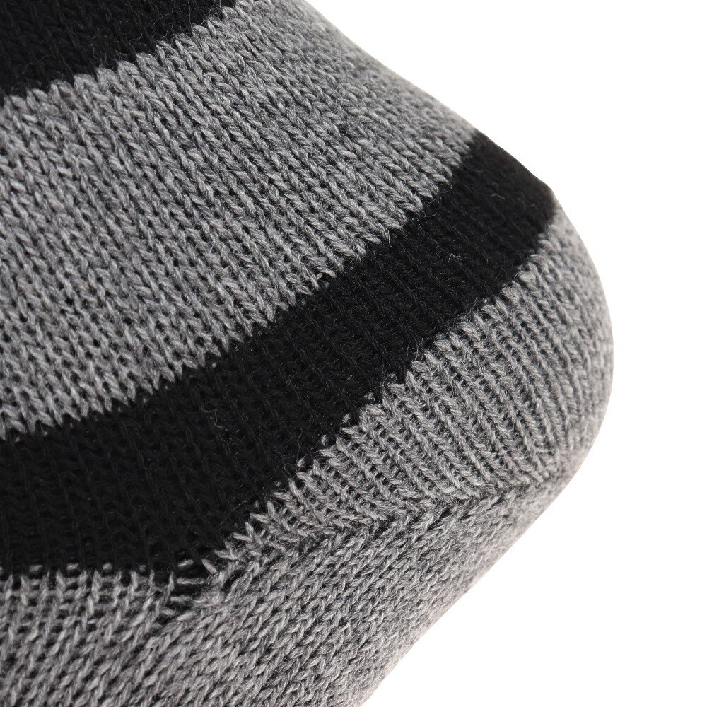 ノーブランド（NO BRAND）（メンズ）ヒートクロス 二重編み 2足組ソックス ボーダー 25.0～27.0cm 894NN2OK0403 GRY