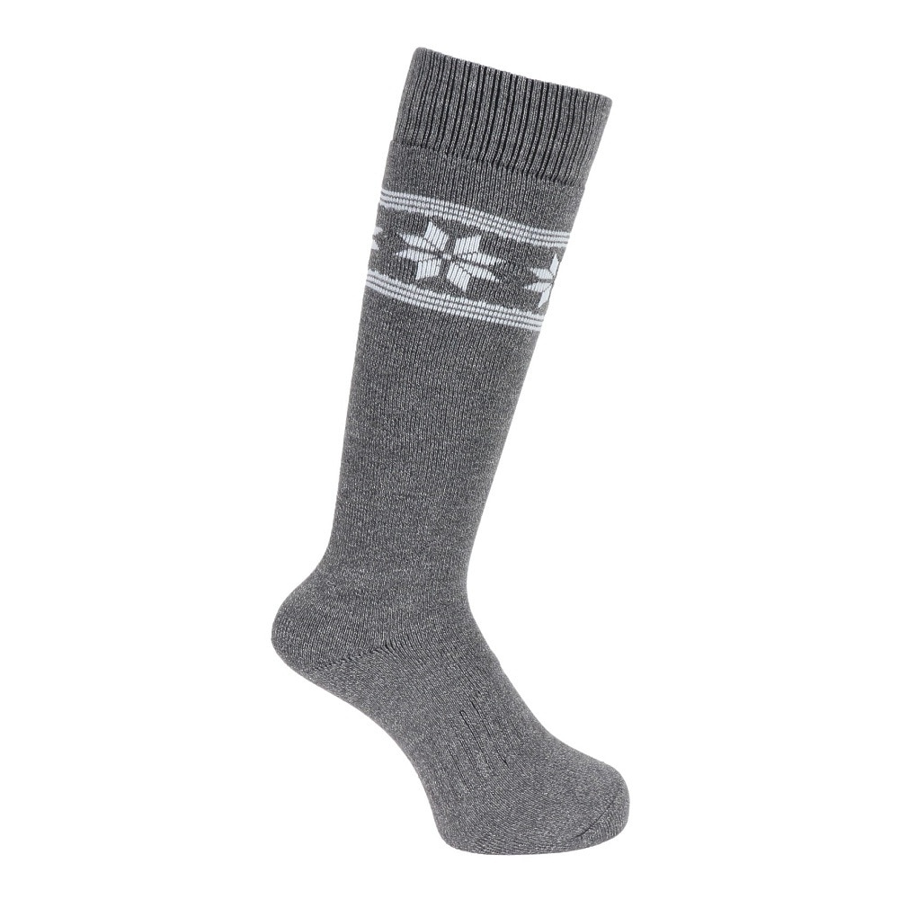 エアボーン（ARBN）（メンズ）ヒートクロス クルーソックス 雪 GRY/CGY 2足組 AB43AC1606 GRY25 防寒