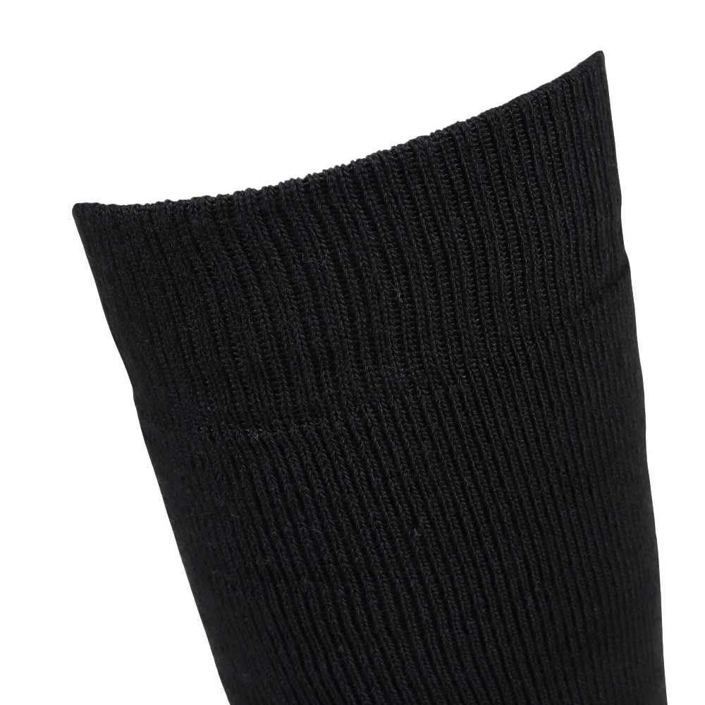 エアボーン（ARBN）（メンズ）ヒートクロス クルーソックス 無地 BLK 2足組 AB43AC1607 BLK25 防寒
