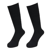 (メンズ)ヒートクロス クルーソックス 無地 BLK 2足組 AB43AC1607 BLK25 防寒