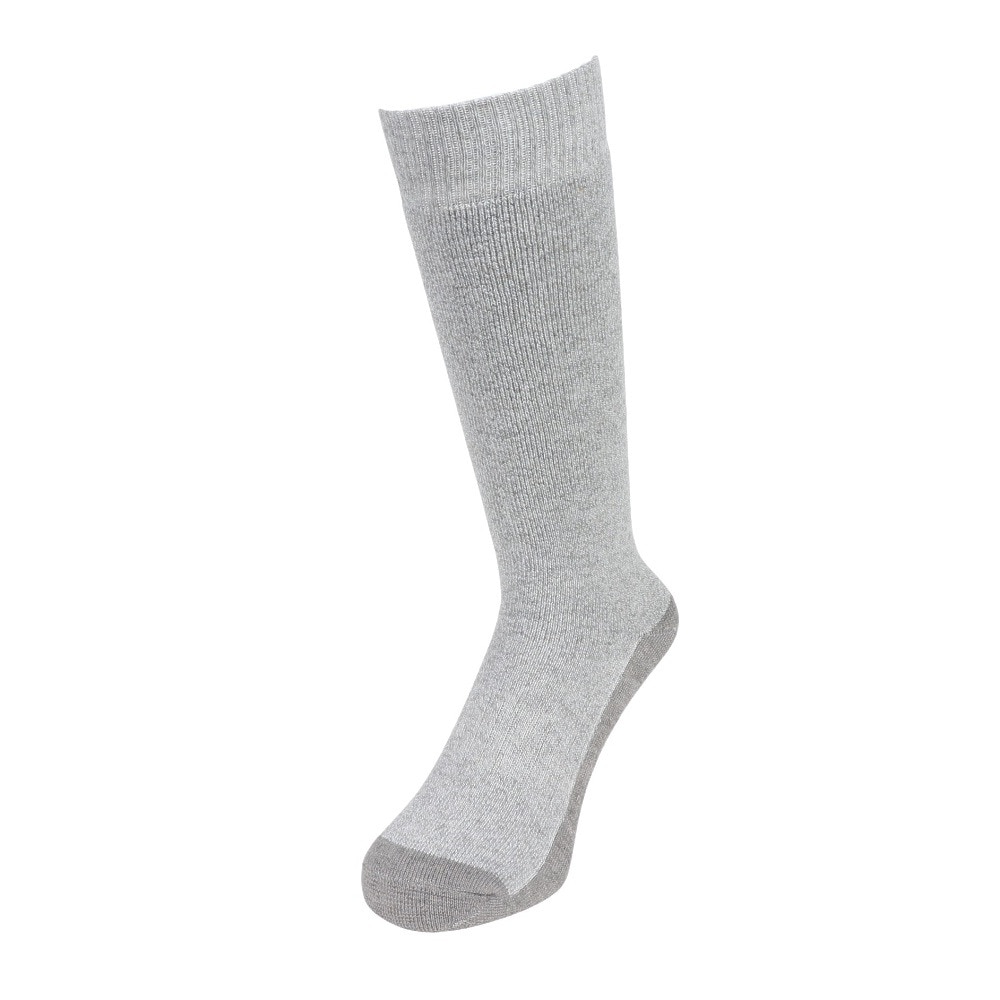 エアボーン（ARBN）（メンズ）ヒートクロス クルーソックス 底切り替え GRY/BLK 2足組 AB43AC1611 GRY25 防寒