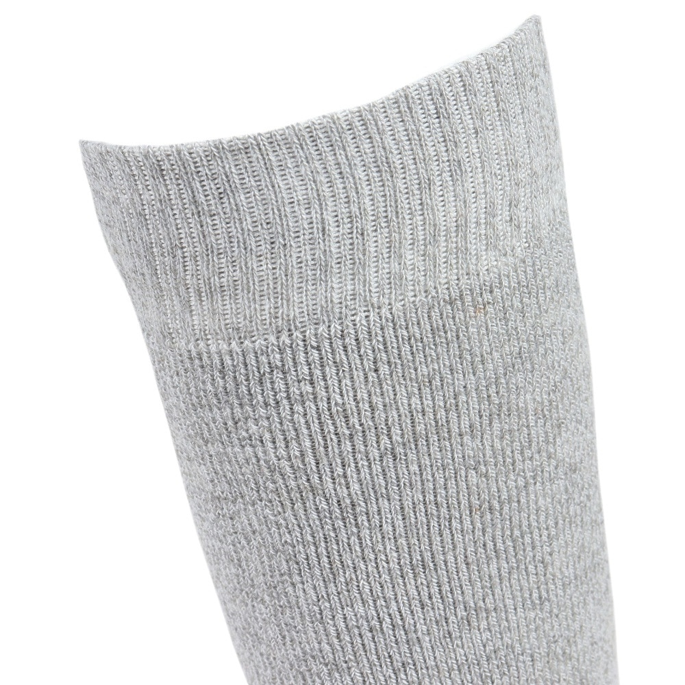 エアボーン（ARBN）（メンズ）ヒートクロス クルーソックス 底切り替え GRY/BLK 2足組 AB43AC1611 GRY25 防寒
