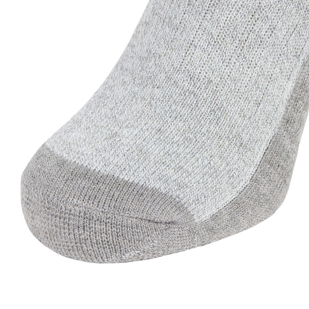 エアボーン（ARBN）（メンズ）ヒートクロス クルーソックス 底切り替え GRY/BLK 2足組 AB43AC1611 GRY25 防寒