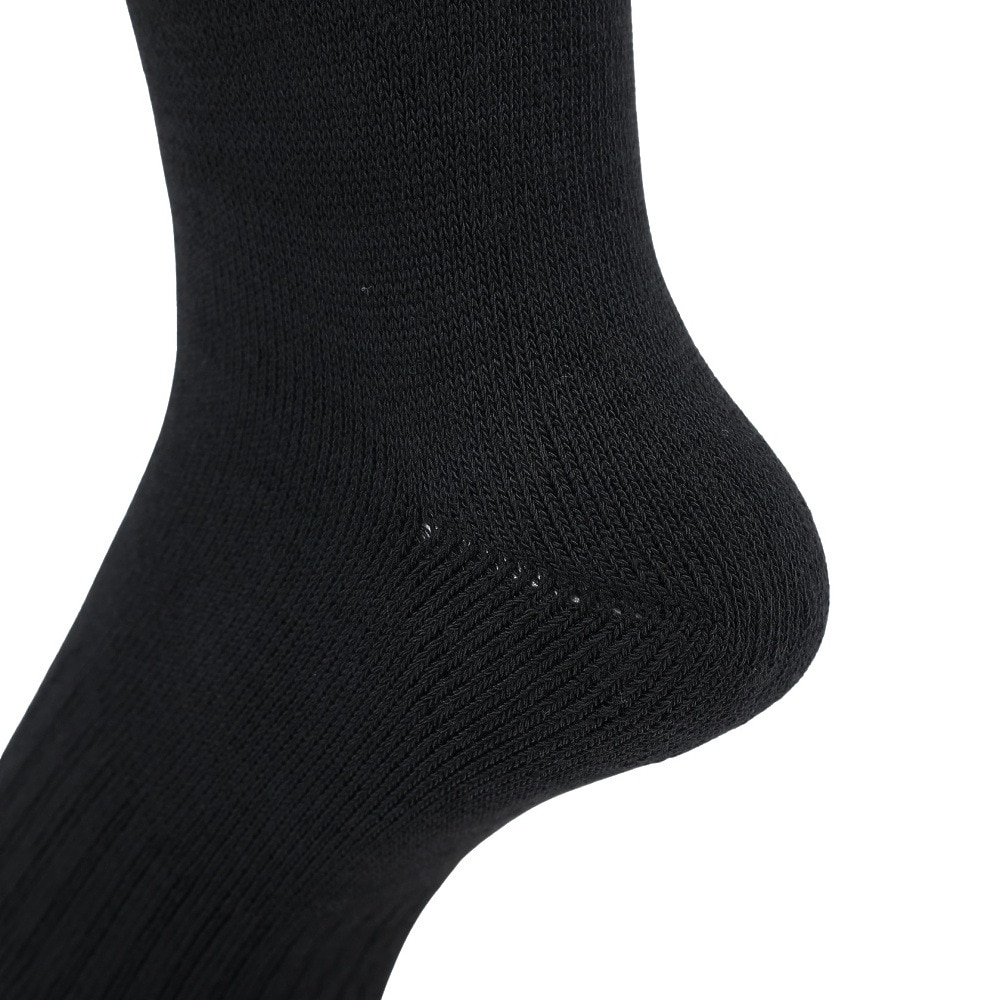 クー（Coo.）（メンズ）ヒートクロス クルーソックス 2足組 894Q4GSA0019 BLK25 25-28cm 抗菌防臭 黒