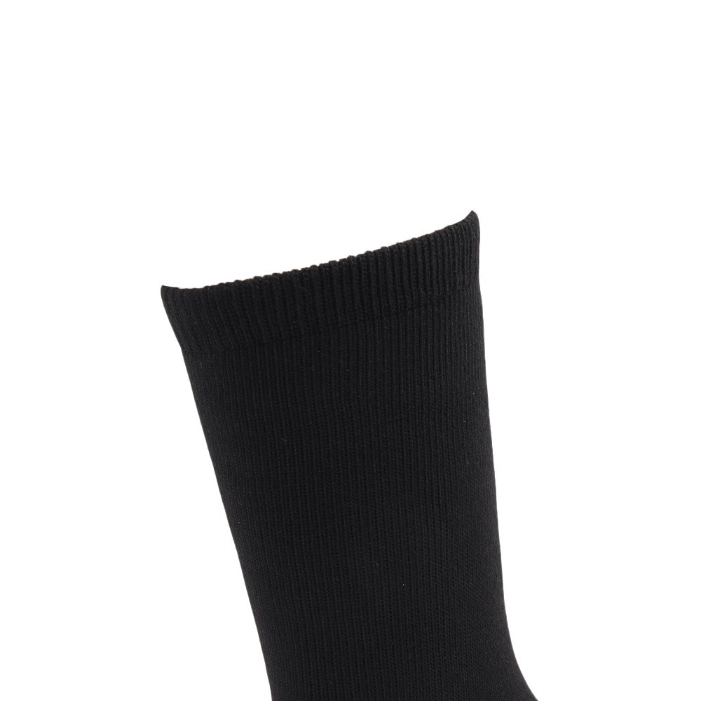 クー（Coo.）（メンズ）3層 クルー丈 ソックス 2足組 BLK 894Q4GSA0088 BLK 吸湿 発熱