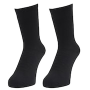 (メンズ)3層 クルー丈 ソックス 2足組 BLK 894Q4GSA0088 BLK 吸湿 発熱