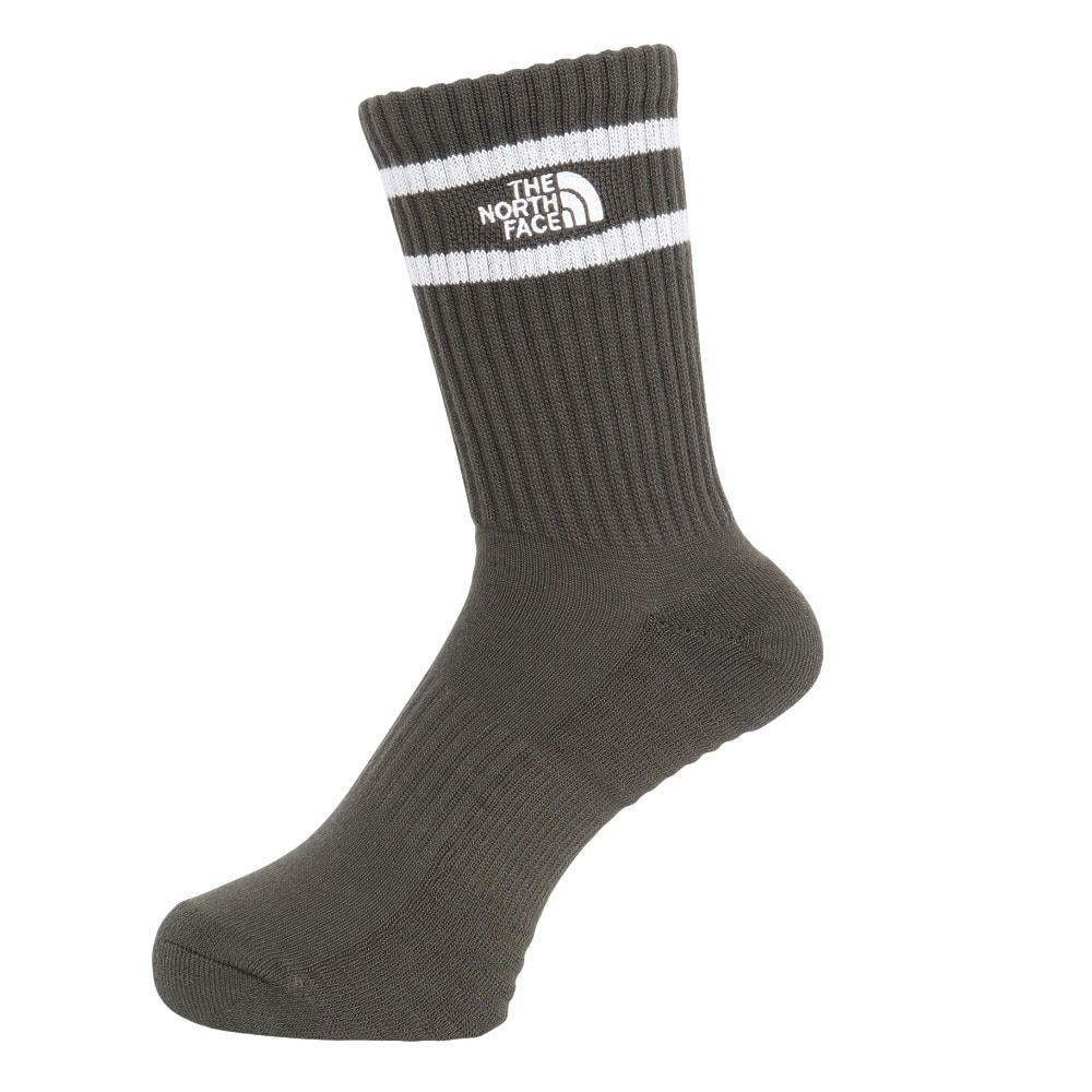ザ・ノース・フェイス（THE NORTH FACE）（メンズ、レディース）靴下 ミドルソックス フリー ラン 2足組 クルー NN82502 ND 21-29cm