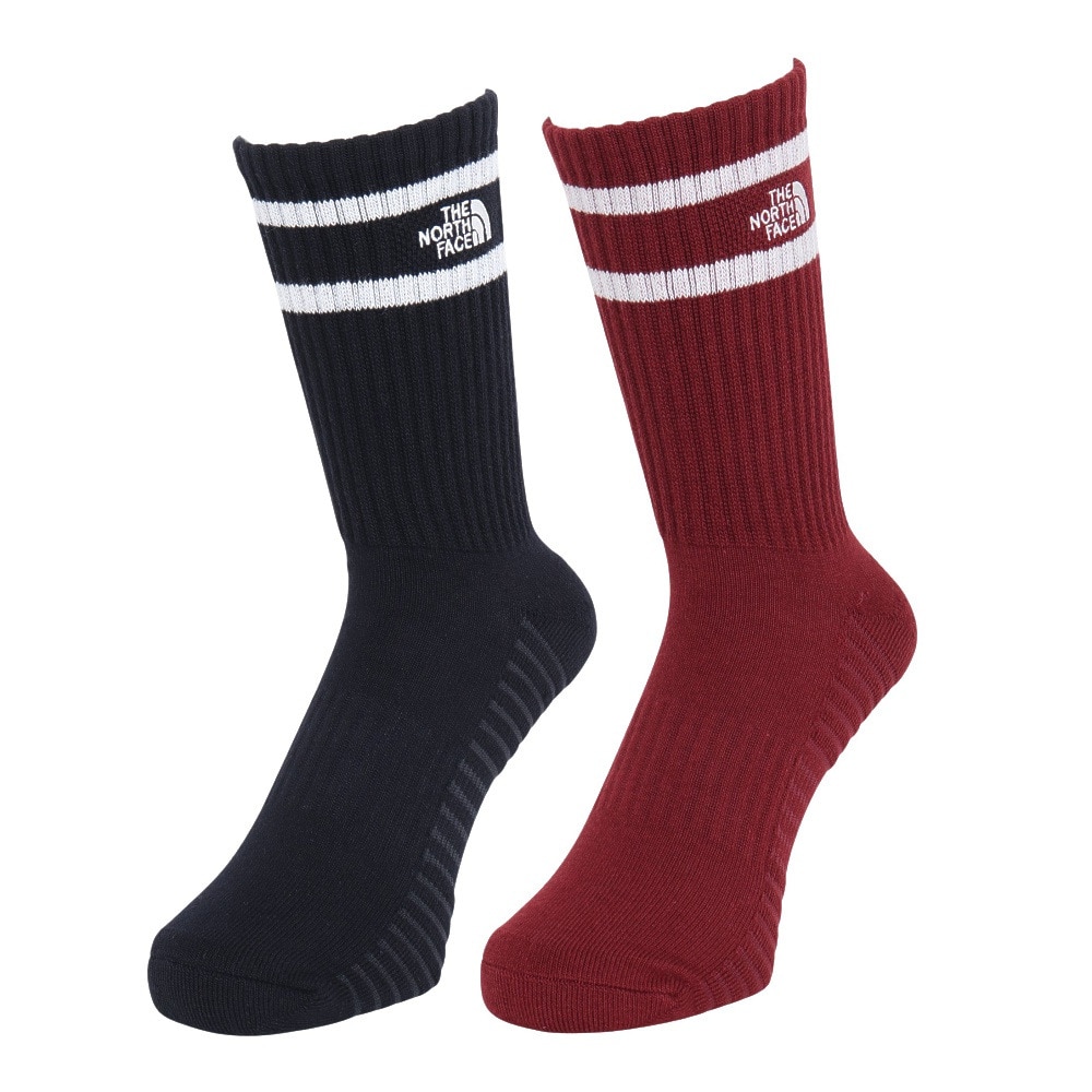 ザ・ノース・フェイス（THE NORTH FACE）（メンズ、レディース）靴下 ミドルソックス フリー ラン 2足組 クルー NN82502 SU 21-29cm