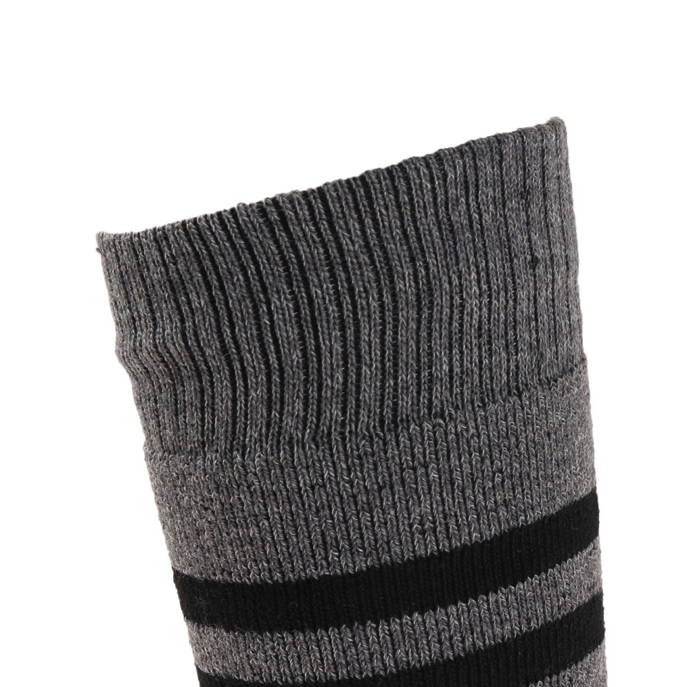 エアボーン（ARBN）（メンズ）ヒートクロス 2足組 2本ライン ロングソックス AB33AC1459 GRY 25～28cm
