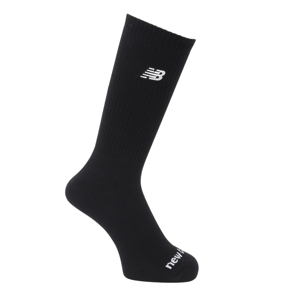 ニューバランス（new balance）（メンズ、レディース）靴下 TIC クルーソックス 2足組 LAS51172AS1 M-LLサイズ スト系 私服 新調 衣替え 運動 ロゴ シンプル 